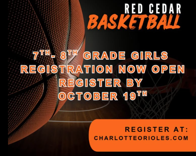 Poster for basketball sign ups